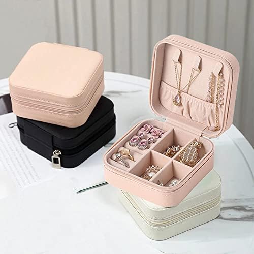 Mini Travel Jewelry Organizer Case | Portable PU Leather Storage Box for Rings, Necklaces & Earrings