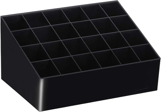 24 Grid Plastic Makeup Organizer Storage Box Cosmetic Box Lipstick Jewelry Box Case Holder Display S