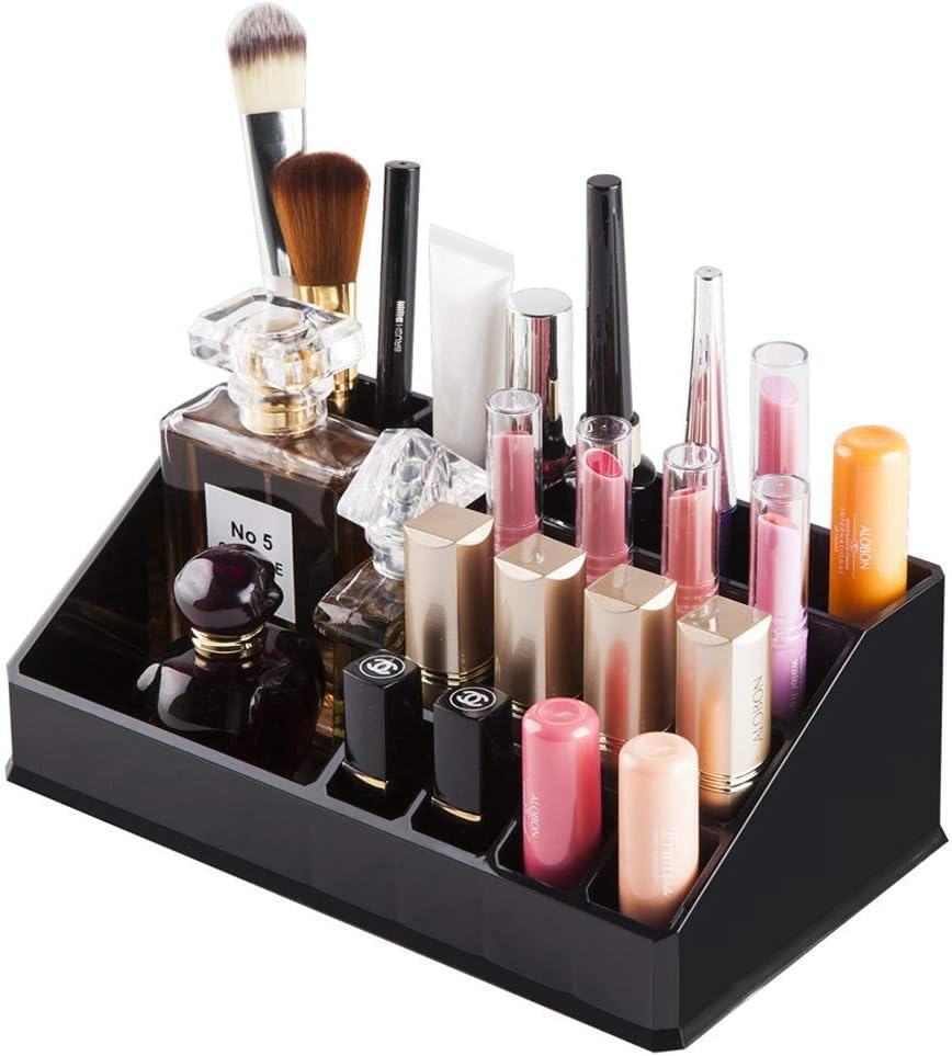 Premium Makeup Organizer - Stylish Storage Solution For Lipsticks, Cosmetic Brushes, Eyeliners, And Nail Polishes