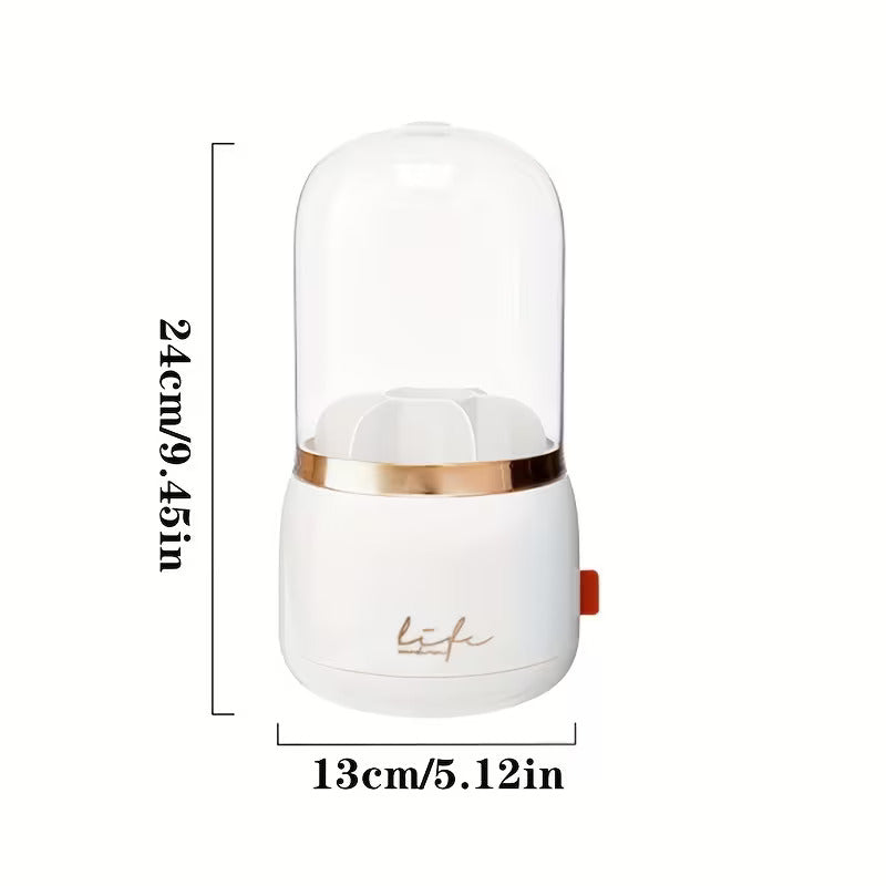 Luxury Dustproof Makeup Brush Holder | Transparent Dome Cosmetic Organizer