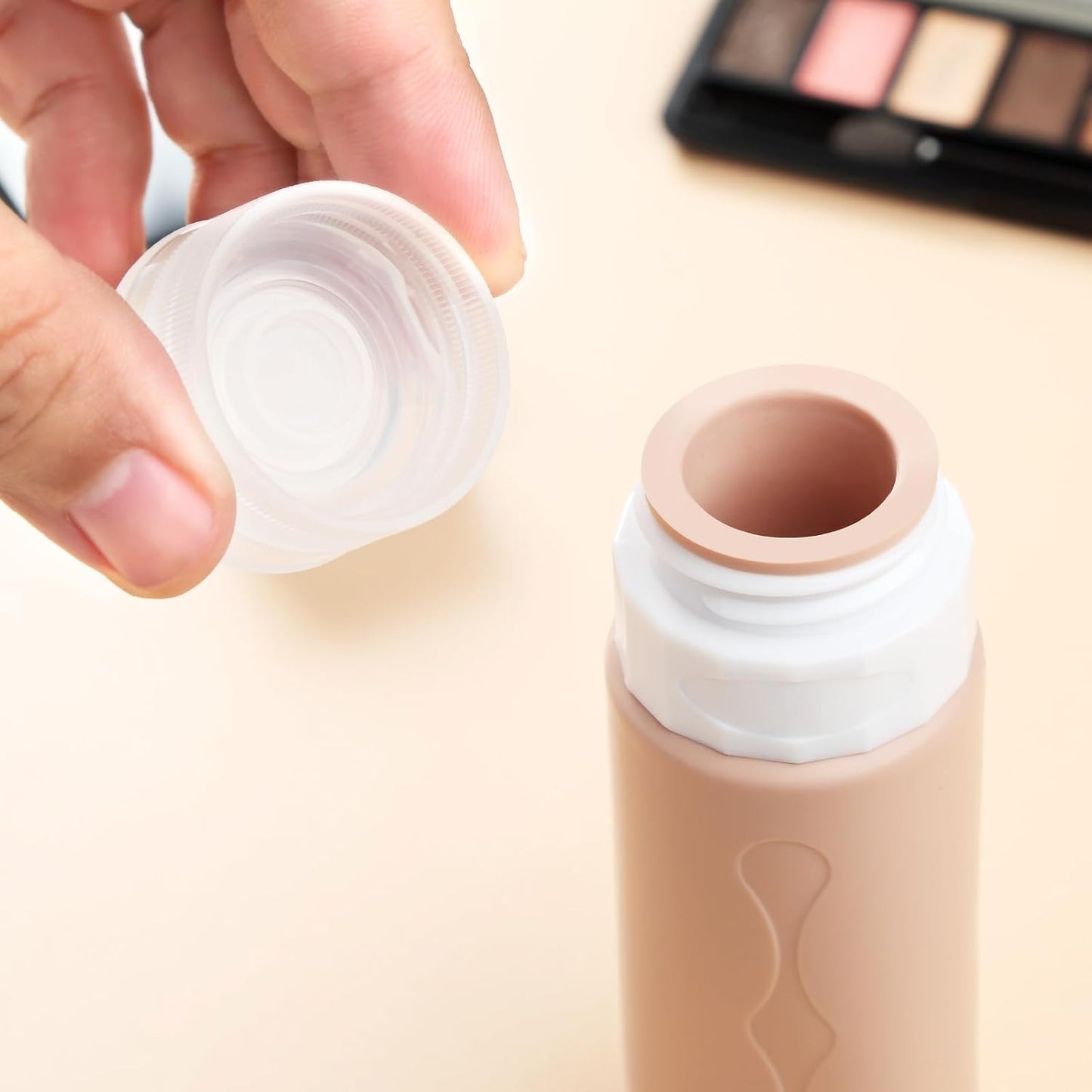 Leakproof Travel Bottle Set with Pouch | Refillable Silicone Containers (4-Piece Kit)