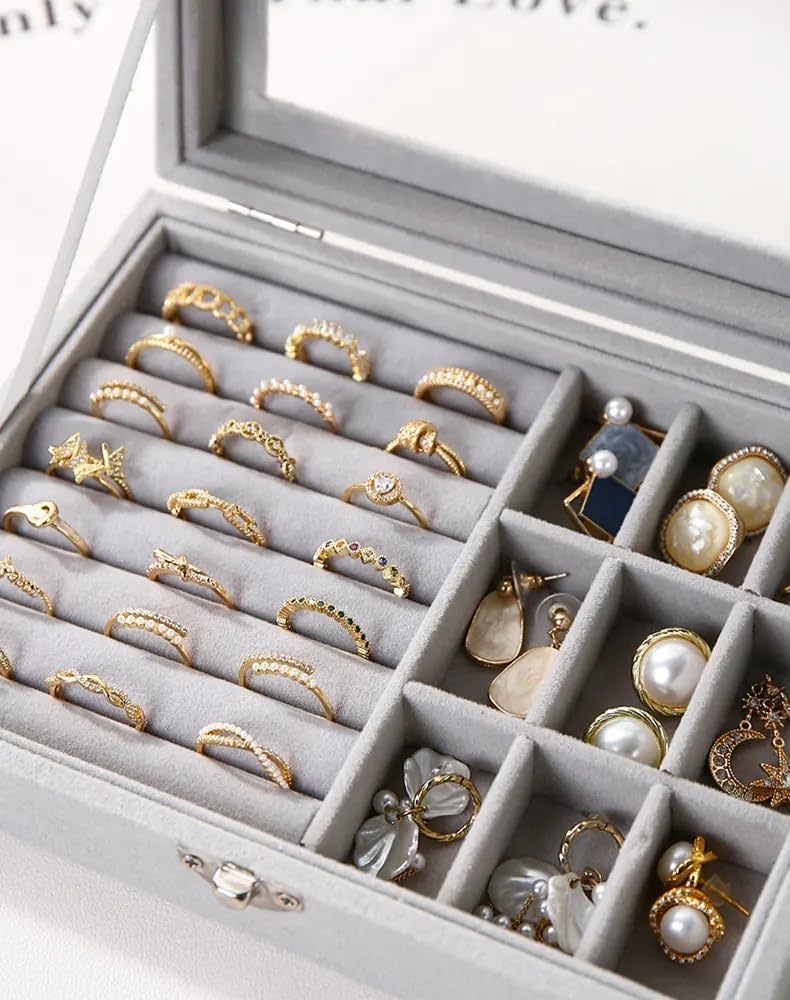 Jewellry Organizer Box| Multi-Compartment Ring & Accessories Storage Case