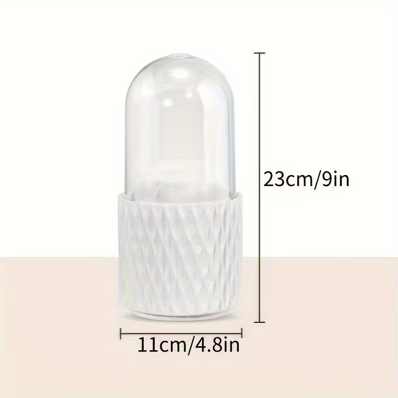 Diamond Texture Makeup Organizer | Dustproof Vanity Brush & Cosmetic Holder