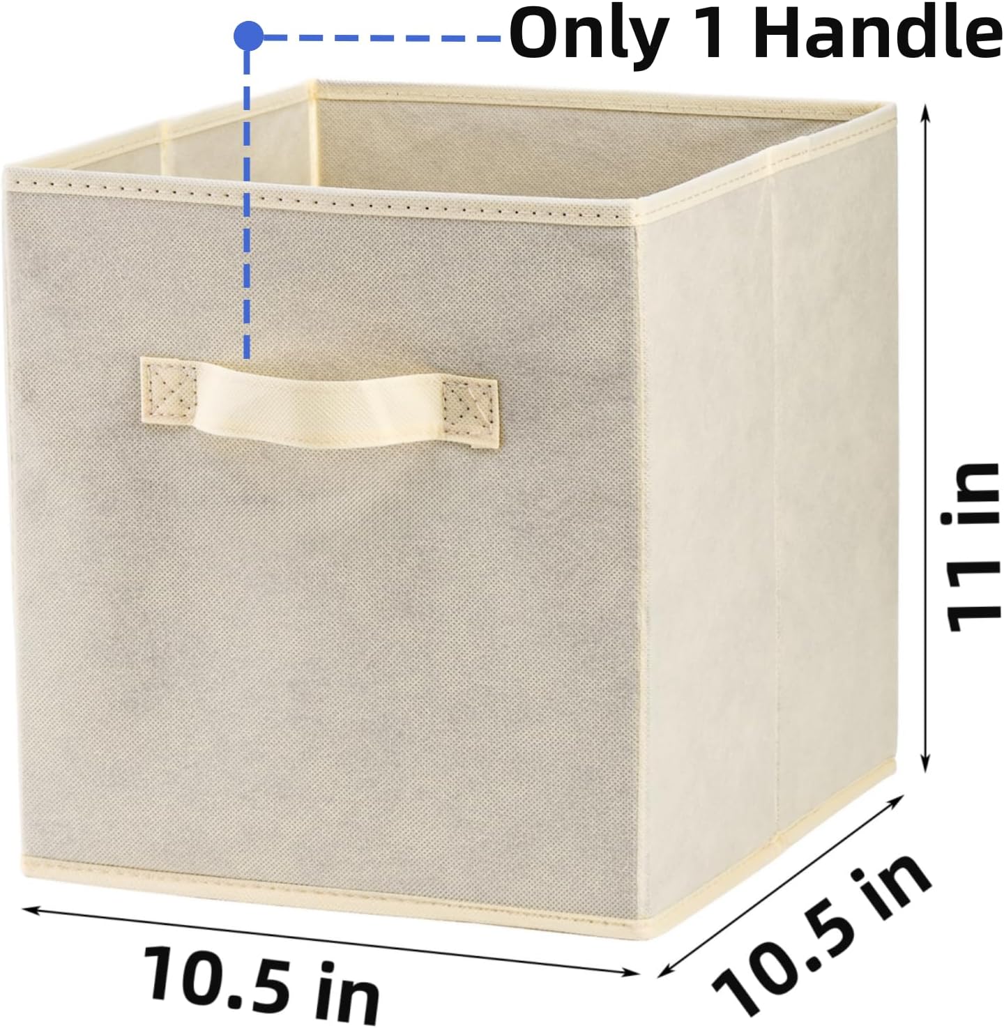 Foldable Storage Cube Organizer Basket Bin Storage Boxes Storage Container with Handles for Travel Moving Toy Storage Box