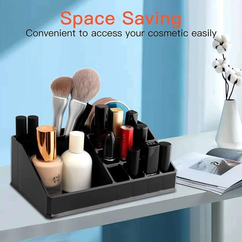 Premium Makeup Organizer - Stylish Storage Solution For Lipsticks, Cosmetic Brushes, Eyeliners, And Nail Polishes