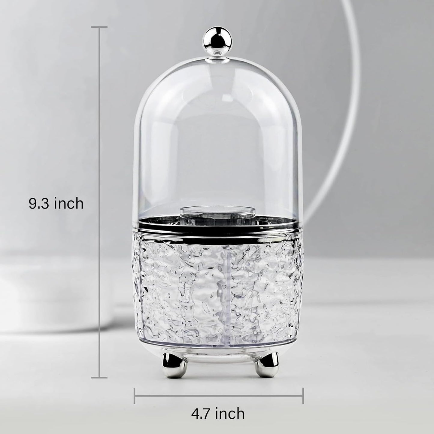 Premium 360° Makeup Brush Organizer|Dustproof Storage Box