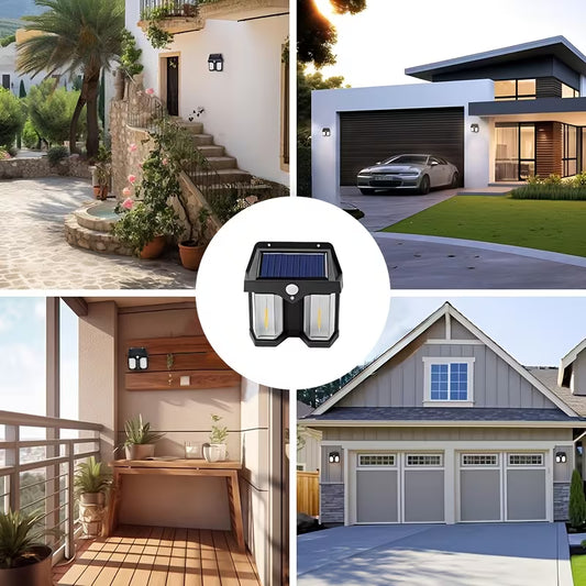 Solar LED Wall Lamp – Waterproof Outdoor Up & Down Light for Garden, Stairs, Fence