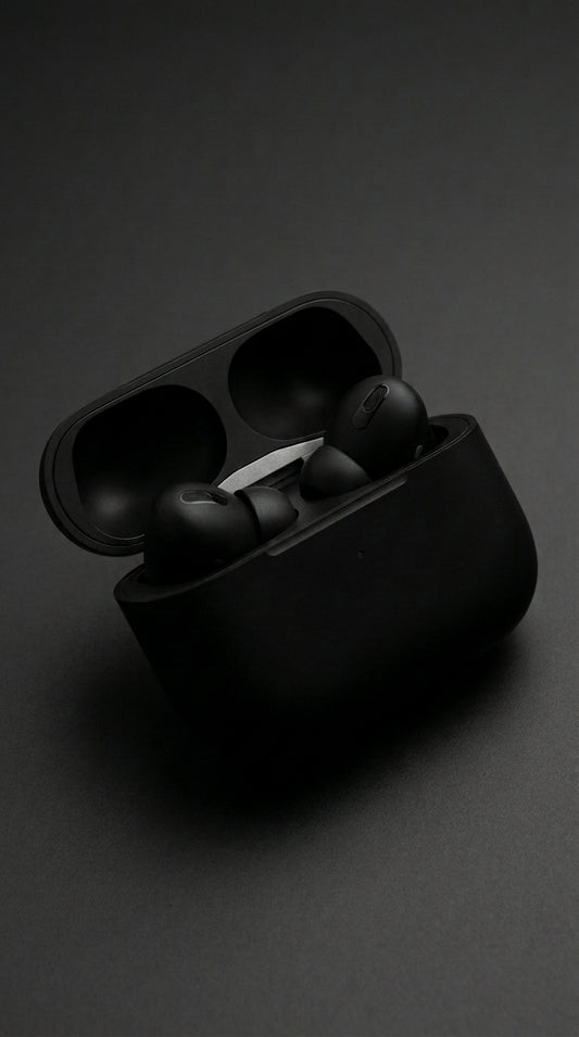 Pro Matte Black Wireless Earbuds with ANC Noise Cancellation| Simple Store