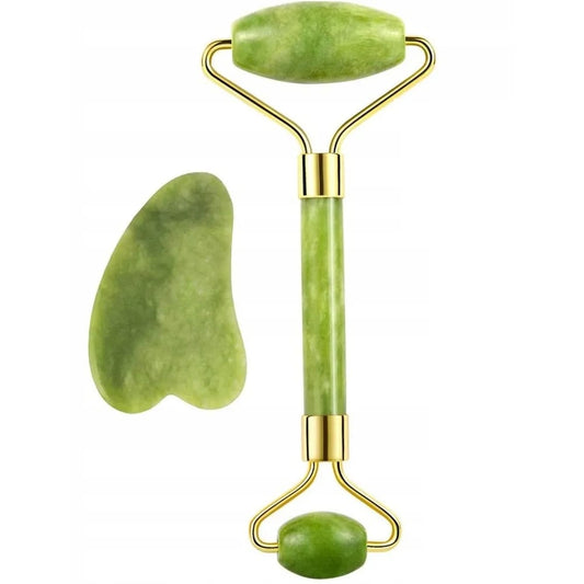 Jade Glow Facial Roller & Gua Sha Set
