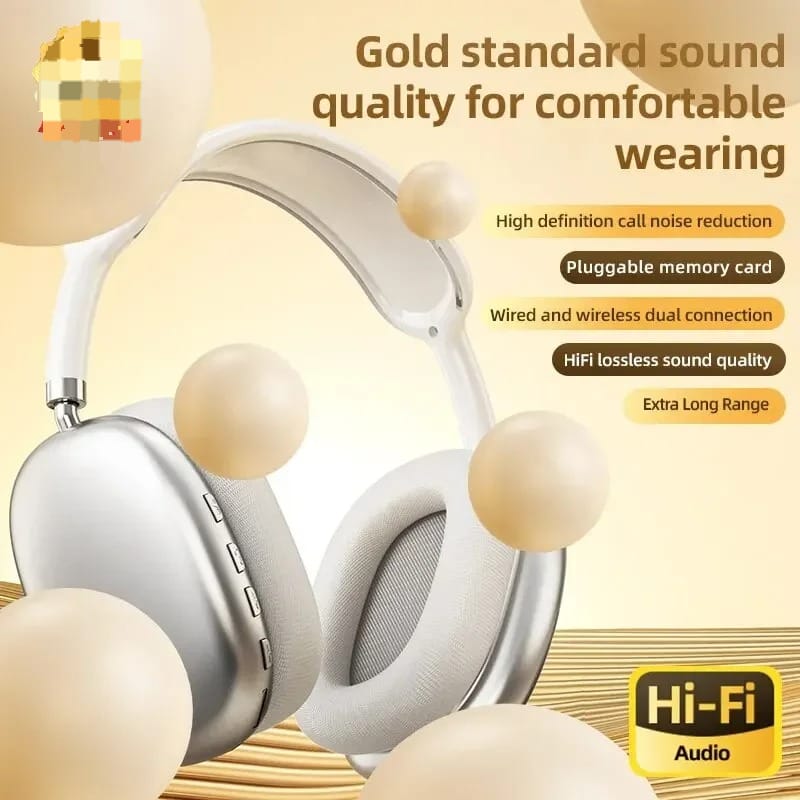 Simple Store | P9 Wireless Bluetooth Headphones with Hi-Fi Audio & SD Card Slot