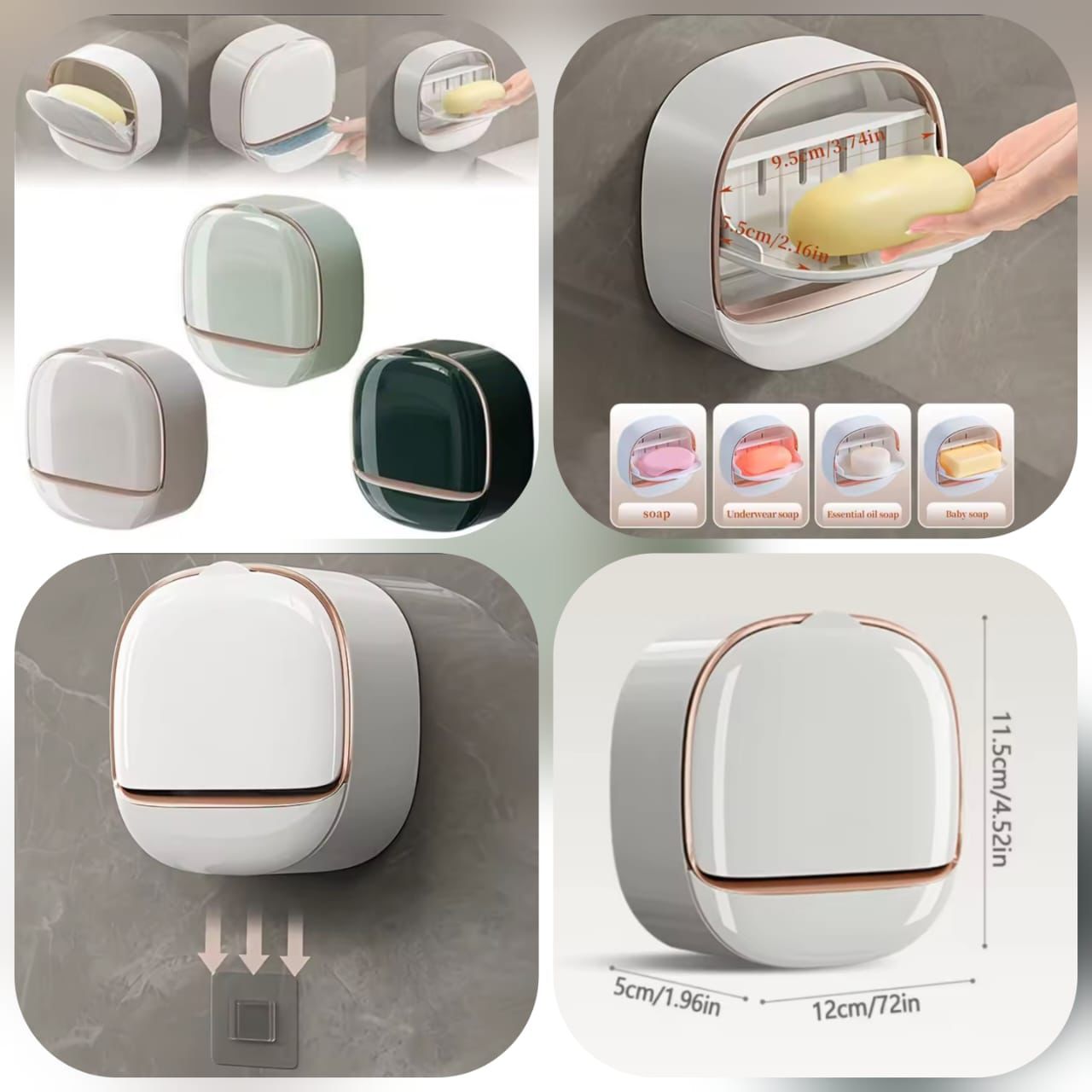 The Capsule Soap Case | Sleek Wall-Mounted Soap Organizer