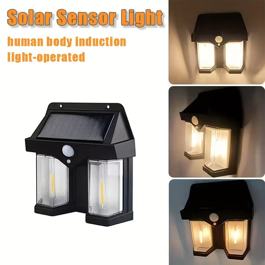 Solar LED Wall Lamp – Waterproof Outdoor Up & Down Light for Garden, Stairs, Fence